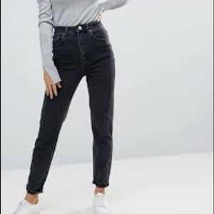 ISO high wasted black mom jeans!